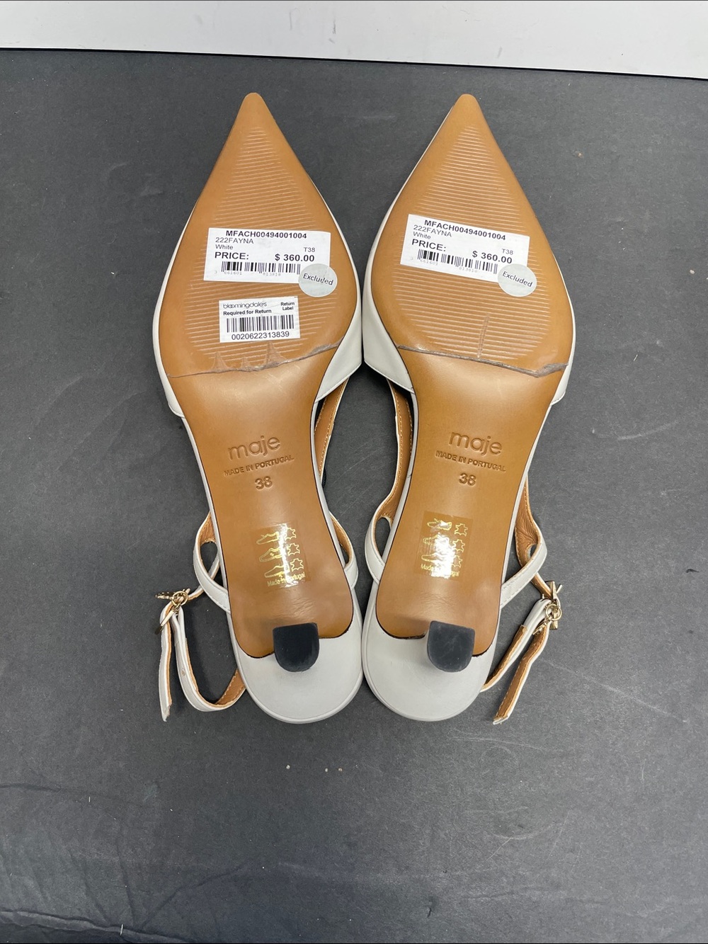 Fayna Pointed-toe pumps with straps - Picture 3 of 5